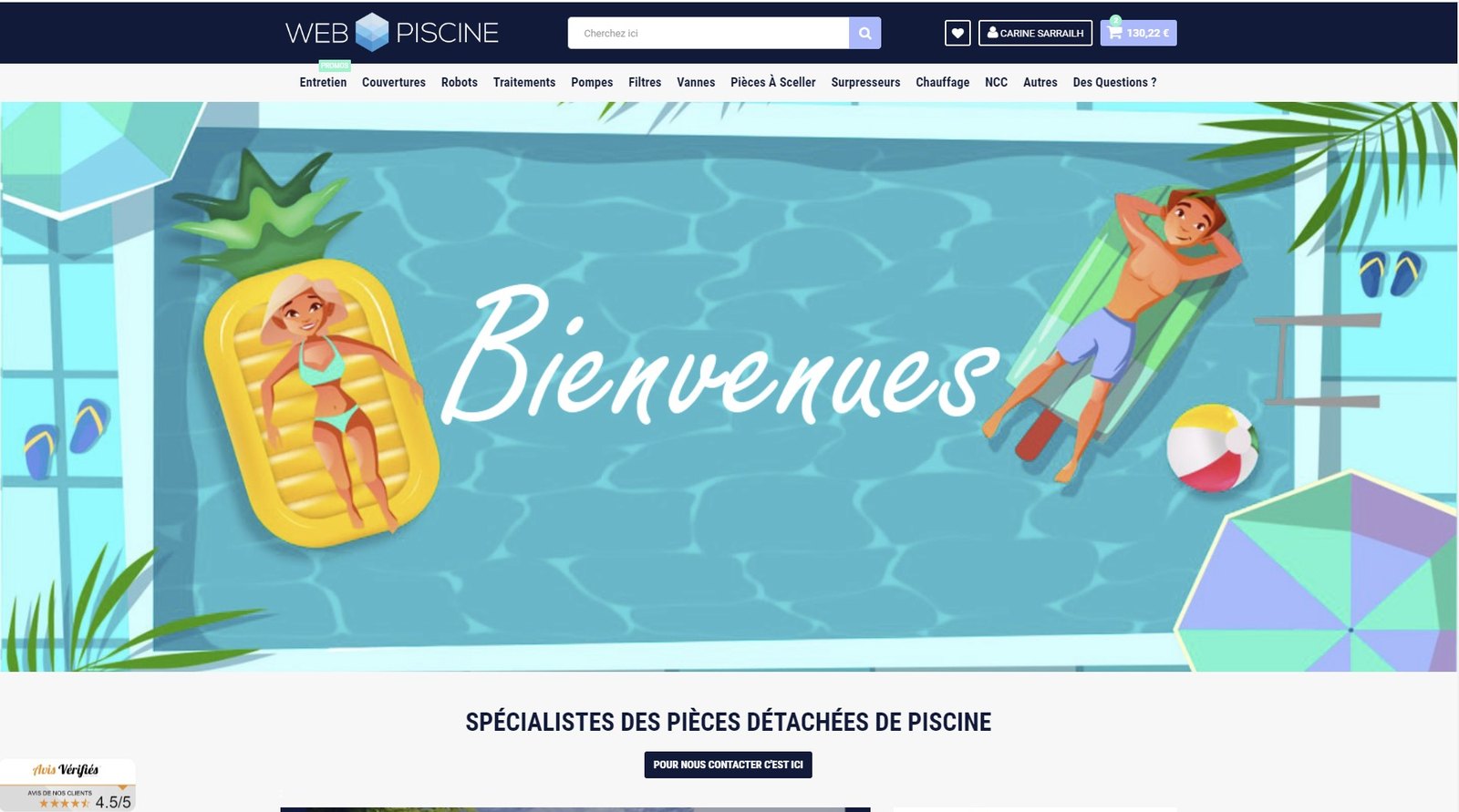 Le site après refonte — le travail SEO a été mené en même temps que la refonte du design et de l'ergonomie.