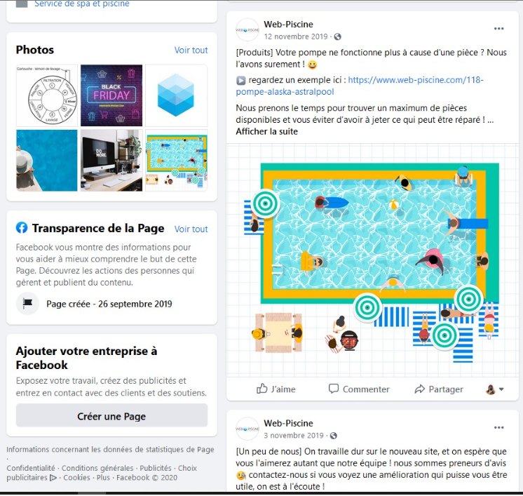 Publications Facebook — conseils produits et coulisses